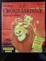 Walt Disney - Az Oroszlánkirály Panini matricás album - teljes