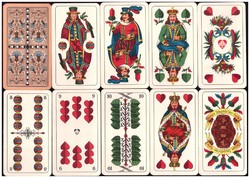 Skat kártya Szász kártyakép 1960 körül Coeur  Altenburg 32 lap komplett