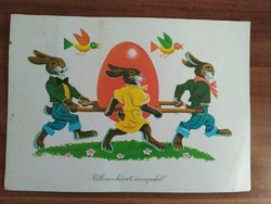 Régi húsvéti képeslap, rajz: Gönczi Tibor
