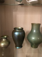 10 Ft-ról! Antik Zsolnay eozin váza gyűjtemény! 3db!