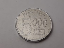 Románia 5000 Lei 2004 érme - Román 5000 lej 2004 külföldi pénzérme