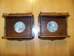 Art Nouveau shelf in pairs