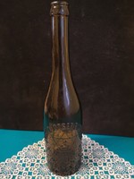Régi sörös üveg Schatz József sörös palackja 1914