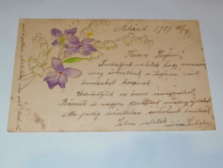 1903 Extraordinary Beauty Embossed Violet Greeting Card 93.