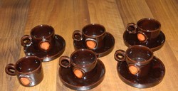 Blacksmith eve art deco ceramic coffee cup set