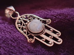 Wonderful Ceylon moonstone 925 silver pendant
