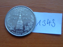 USA 25 CENT 1/4 DOLLÁR 2000 / D, (Maryland) George Washington #1343