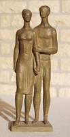 Márta Lesenyei (1930): human couple - terracotta, gallery