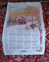 1989 canvas wall calendar