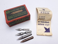 Old century pen box schuler joseph r.T. Budapest stationery pen tip paper box