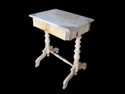 Dressing table with marble drawers