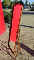 Vintage Hollywood Regency Style Metal Bamboo fém bambusz mintás szabadon álló tükör