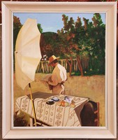 Reproduction of an oil painting made after the work of Charles Ferenczy in October