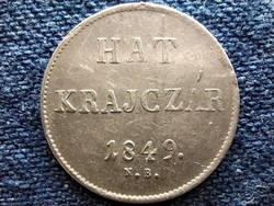 Szabadságharc ezüst 6 Krajcár 1849 NB (id49420)