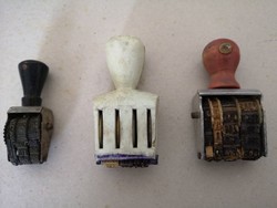 3 old date stamps