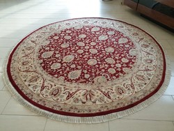 Eredeti afgán ziegler minta kör 245 cm kézi csomós gyapjú perzsa szőnyeg FF_03