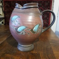 Old marked ceramic jar