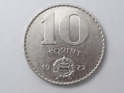 Magyarország 10 Forint 1972 érme - Magyar fém tízes 10 Ft 1972 pénzérme