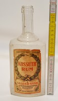 Liquor bottle with the label 