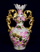 Approx. 1880 vase with sealed zsolnay majolica from Calád!