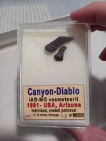 Canyon -Diablo vasmeteorit  polírozás- vágás nélkül ARIZONA