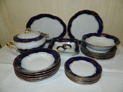 Zsolnay pompadur tableware for 6 people