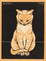 Julie de Graag - Ülő macska - reprint