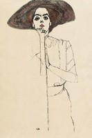 Egon Schiele - Női portré - reprint
