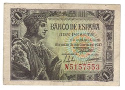 1 peseta 1943 Spanyolország