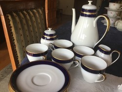 Hutschenreuther exclusive, cobalt, long coffee set for 5 people