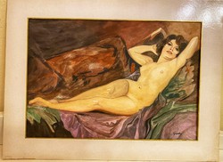 About one forint - rich Joseph nude with watercolor sign