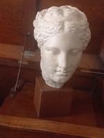 Vintage francia női márvány szobor fej, Louvres Muzeum Shopbeli  tárgy
