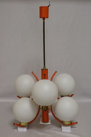 Art deco napako chandeliers with vintage ceiling lamp