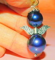 Peacock shades shell pearl pearl halo angel pendant
