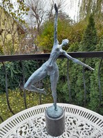 Női akt - ardeco bronz szobor
