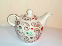 Gilde porcelán praktikus art decojellegű mintás tea szett