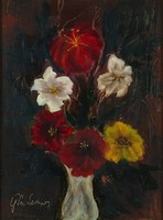 1H230 XX. századi magyar festő : Virágcsendélet