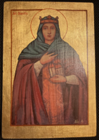 Gősi Adrienne: Boldog Gizella magyar királyné zsűrizett ikon másolat