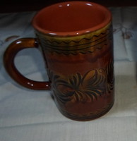 Majolica jug from Hódmezővásárhely (handmade ceramics, mug)