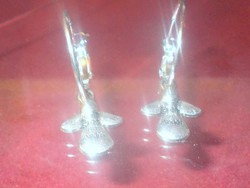 Angel Tibetan silver hoop earrings