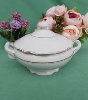 2 liter bowl of beautiful porcelain soup bowl with fabulous handles