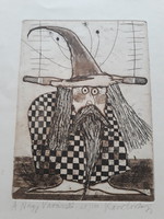 Lajos Kondor: original etching