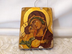 1, -Ft beautiful rare painted icon with seal cert etc.