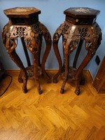 Pair of artdeco chinese stools (kinai posztamens)