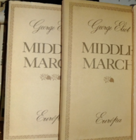 George Eliot  Middlemarch   I. II. kötet - szépirodalom, regény, könyv,