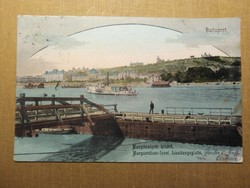 Postcard of Budapest Margaret Island harbor