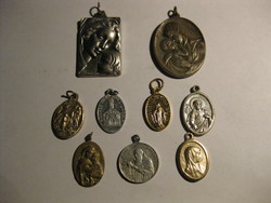 9Db !! Older religious pendant of Mary of the Lourdes, Madonna, etc.