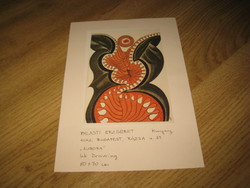 Palásti Erzsébet  gafikus művész ,  ( 1957- )   Auróra  című , alkotása