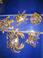 5 Gold-Plated Crystal Figures!