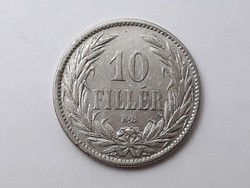 Magyarország Szép 10 Fillér 1894 érme - Magyar Ritka 10 filléres 1894 pénzérme